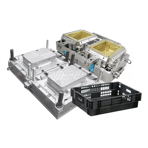 Clamshell injection mold